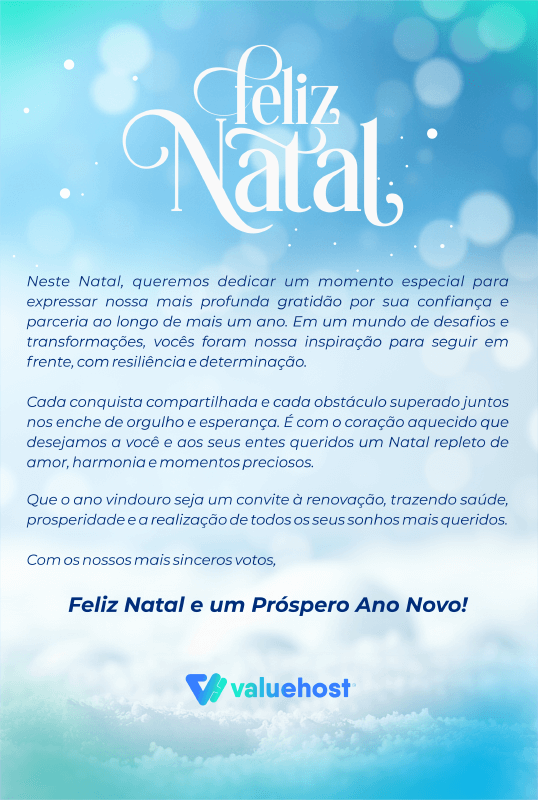 Feliz Natal e Próspero Ano Novo!